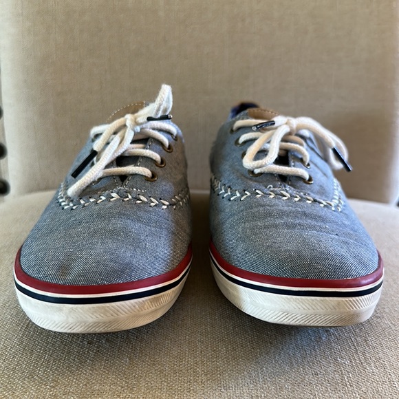 Keds Women’s Canvas Baseball Softball Stitch Sneakers Blue White Size 8 - Picture 6 of 10